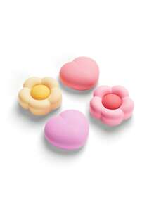GeekShare Embouts de manette Joy-Con en forme de fleur en forme de cœur rose et jaune pour 2