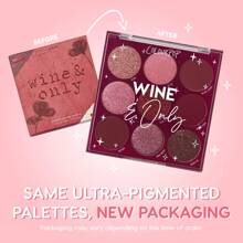 ColourPop Wine & Only Eyeshadow Palette - Deep Red & Burgundy Eye Makeup Palette With Matte, Metallic And Matte Sparkle Finishes - High-Pigment Eye Makeup With A Long-Wearing Formula (0.3 Oz)