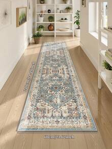 Tapete bege de 1 peça, estilo boêmio, lavável, antiderrapante, de lã sintética, 1160g/m², para sala de estar, quarto, cozinha, escritório, entrada