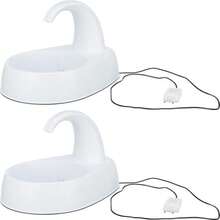 TRIXIE Curved Stream Drinking Fountain For Cats And Dogs, 84.5oz Automatic Water Dispenser, Cat Water Bowl,White - 84.5 Oz - View 4