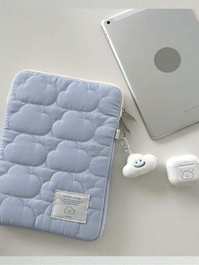 Fluffy Cloud-Like Soft Laptop Sleeve Bag, Cute Clean Style Tablet/IPad Protective Case 11/13/15 Inch Notebook Pouchfor Back To School School Stuff Bag For School Work Laptop Bag For Women Mac Book Case