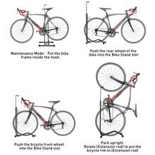 Vertical Bike Stand Bicycle Rack Steel Holder Floor Parking Storage Stand Hooks - Black - View 7