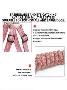 1 对可调节狗背带（带牵引绳）