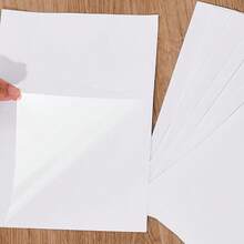 36 Sheets A4 Holographic Paper Sticker Transparent Waterproof Self Adhesive Film 11.X 8.3 Inches (Gem,, Colorful,) - Clear - View 2