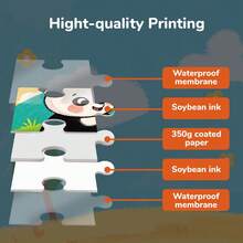 beartale 2 盒水果蔬菜和亲子动物拼图、DIY 拼图、拼图玩具、蒙特梭利儿童早期教育游戏拼图、早期学习、趣味活动玩具、益智游戏、拼图礼物、教具、彩色学龄前亲子互动益智玩具 - 彩色 - 查看 10