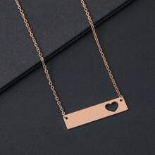 Collier personnalisé avec photo d'œil Pendentif en acier inoxydable avec photo gravée Cadeau personnalisé pour la Saint-Valentin