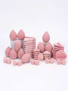 10pcs Makeup Sponges, Multi-Functional Makeup Tools, Beauty Makeup Sponges For Blending BB Cream, Foundation, Loose Powder To Create Flawless Makeup Base, Can Also Be Used With Concealer, Blush, Eyeshadow, Expands When Wet, Latex-Free, Suitable For All Skin Types