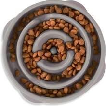 Outward Hound Fun Feeder Slo Bowl, Slow Feeder Dog Bowl, Medium/Mini, Turquoise - 灰色的 - 查看 1