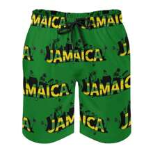 Maillots de bain courts homme imprimés en 3D avec le drapeau jamaïcain, shorts de plage mode d'été Jamaïque, shorts de planche de surf, shorts de sport à séchage rapide