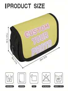 Trousse à crayons personnalisée, trousse à crayons à double couche pour l'école, le bureau, les voyages et les usages professionnels afin de répondre à vos besoins quotidiens. Un super cadeau d'anniversaire pour les enfants et la famille