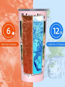 Personalized Name Tumbler With Straw, 20oz Stainless Steel Insulated Tumbler- Double Wall Lid, Bridesmaid Gift, Custom Tumbler, Gift For Mom, Sorority Gift, Mother's Day Gift, Graduation Gift, Photo Tumbler, Gift For Her, Gift For Dad, Birthday Gift - Multicolor - View 12