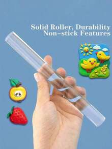 Acrylic Clay Roller – Durable, Transparent Manual Modeling Tools For DIY Craft, Easy To Clean