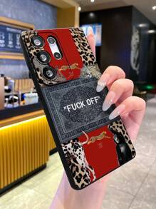 New Fashionable Leopard, Gorilla, Letter Print Matte Soft TPU Phone Case, Anti-Scratch, Anti-Fingerprint, Camera Lens Protection, Compatible With Apple, OPPO, VIVO