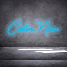 Insegna al neon a LED personalizzabile e dimmerabile - luce con nome personalizzata alimentata tramite USB e montata a parete, ideale per compleanni, matrimoni, feste e loghi aziendali - decorazione per casa ed eventi in un singolo colore vivace, insegne al neon per decorazione a parete, illuminazione per feste, design elegante in scrittura, illuminazione decorativa