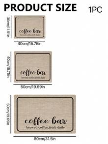 1pc,Coffee Machine Diatom Mud Drainage Pad, Soft Rubber Drain Pad, Non-Slip Super Absorbent And Wear-Resistant Dish-Washing Dry Pad, Placemat For Countertop Dining Kitchen Table Mat, Courtyard Table Decoration, Household Kitchen Supplies - Multicolor - View 3