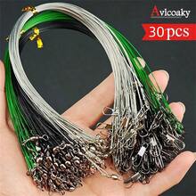 30pcs Professional Fishing Steel Wire Saltwater Fishing Leader Line