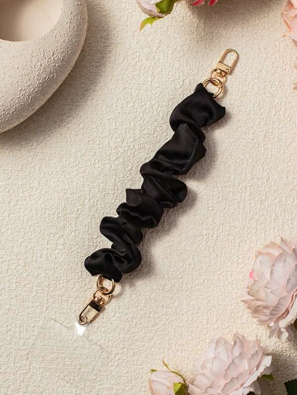 1 Piece - Multi-Functional Fabric Strap, Comfortable And Good-Looking, Short And Fashionable Style, Best-Selling Pig Intestine Mobile Phone Lanyard, Mobile Phone Chain, Portable