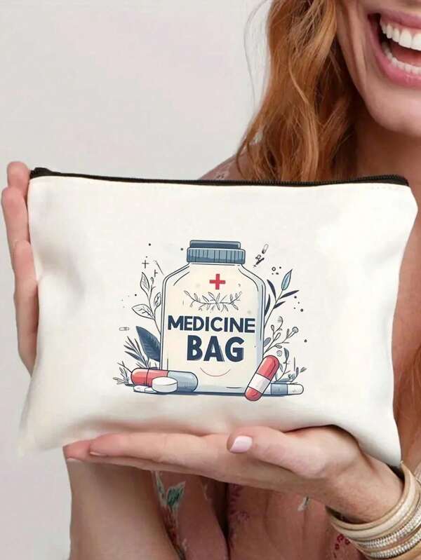 Polyester Travel Makeup Bag, For Women, The Ideal Travel Storage Bag And Cosmetics Storage, Suitable For Female Friends And Mothers Travel Essential