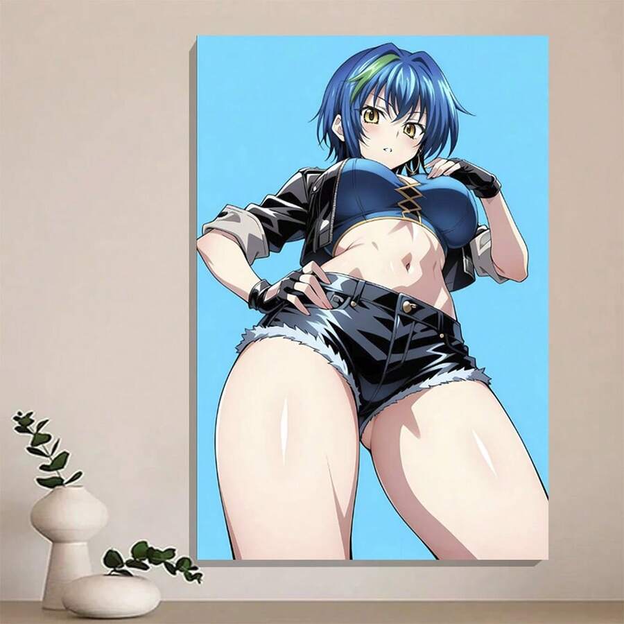 Framed Canvas Xenovia Quarta Hot Sexy Lewd Anime Cartoon Girl Waifu High School DxD Photos Father's Day Gift - Framed - View 1