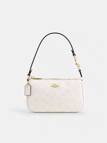 Nolita 19 In Blocked Signature Canvas Women Clutch Bag Ladies Cute Purses And Bags Women Bag Shoulder Bag - White Chalk - 查看 3