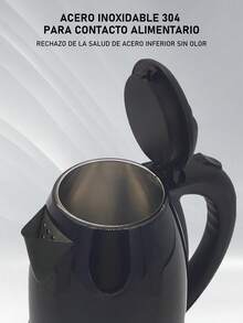 2 litros Hervidor eléctrico ebullición rápida, diseño elegante y funciones de,Ideal para un uso rápido y sencillo,Acero inoxidable,1000W. - Tipo de Enchufe A USA (110-127V) - Ver 6