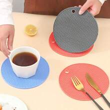 1 Pc/2 Pcs/3 Pcs Heat-Resistant Foldable Pot Mat, Foldable Six-Jaw Heat-Resistant Anti-Scalding Mat, Plastic Table Mat For Hot Bowls And Plates, Non-Slip Coaster, High-Temperature Tableware Protector