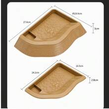 Bassin de bain pour reptiles 2-en-1 Plat d'eau pour tortue avec rampe Bol d'alimentation pour tortue avec marches En plastique, type divisé Bassin de bain pour tortue, accessoires de décoration pour l'habitat des reptiles Baignoire pour lézard, plat à nourriture pour tortue Bols à eau et à nourriture pour reptiles Bassin de bain pour reptiles Ornement d'aquarium pour gecko, serpent, tortue, dragon barbu, petit lézard