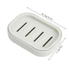 1pc Japanese-Style Double Layer Soap Dish / Creative Bathroom Handmade Soap Dish / Plastic Soap Holder / Soap Box / Bathroom Student Soap Box / Home Travel Portable Soap Box / Double Layer Drainage Soap Box