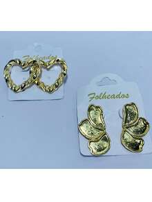 KITS OF 2 PAIRS OF PLATED EARRINGS - KIT 17 - Ver 2