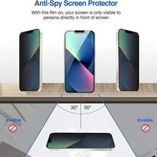 Mida Style 2 Micas de Cristal Templado Privacidad Para Celular Diferentes Modelos - transparente - Ver 6