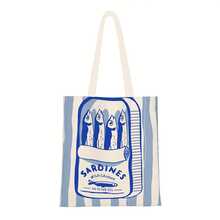 Fashionable Sardine Print Canvas Bag, Sardine Themed, Unisex Large Capacity Shoulder Bag, Shopping Bag, Lightweight Travel Luggage Bag, Reusable Student Commuter Canvas Bag, Suitable As Birthday Gift For Family And Friends - Multicolor - View 14