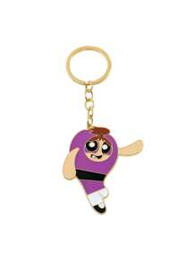 THE POWERPUFF GIRLS 2/3/4pcs Random Color Cartoon Policewoman Keychain, Versatile Car Key Chain, Bag Pendant Accessories