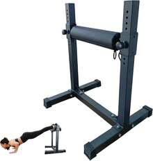 mteryoing "Adjustable Squat Stand For Bulgarian Split Squats - Single Leg Workout Bench For Glutes, Hip Thrusts & Strength Training" - Black - View 3