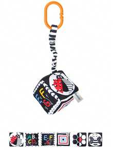 悬挂拼图黑白摇铃鼓，几何新生儿摇铃玩具，婴儿摇铃，黑白摇铃，悬挂卡通摇铃玩具 - 彩色 - 查看 9