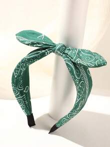 1pc Women's Vintage Bohemian Style Paisley Pattern Headband With Elegant Fabric Decoration, Casual And Versatile Accessory,Hairband,Hair Hoop Headbands Head Accessories - Multicolor - View 9