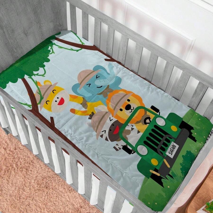 Baby Comforter For Crib And Bed, Warm Padded, Sublimated Print - 薩法裡維德 - 查看 1