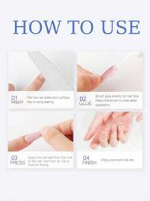 2 piezas de pegamento para uñas extra fuerte para puntas de uñas, uñas acrílicas y uñas postizas, pincel de pegamento para uñas postizas de larga duración para uñas acrílicas, puntas de uñas falsas