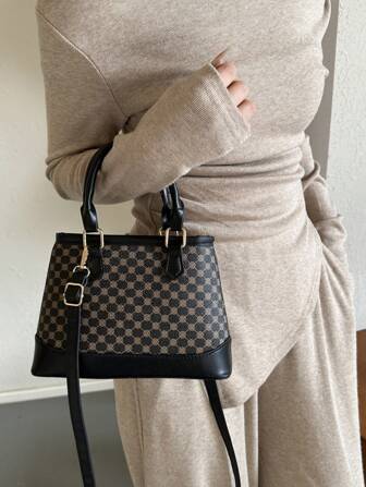 Vintage Floral Patchwork Handbag For Women, Suitable For Daily Commute