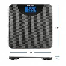 Health O Meter LCD Carbon Fiber Digital Body Weight Scale, 400lb Capacity - Grey - View 7