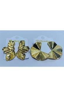 KITS OF 2 PAIRS OF PLATED EARRINGS - 查看 1
