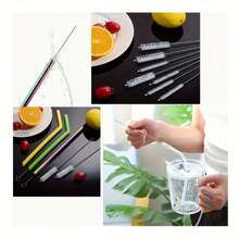 5/10Pcs Premium Stainless Steel Cleaning Brushes - Reusable, Rust-Resistant, And Gentle On Surfaces - Perfect For Cleaning Glass, Silicone, Metal Straws, And More, Ideal Easter Gift