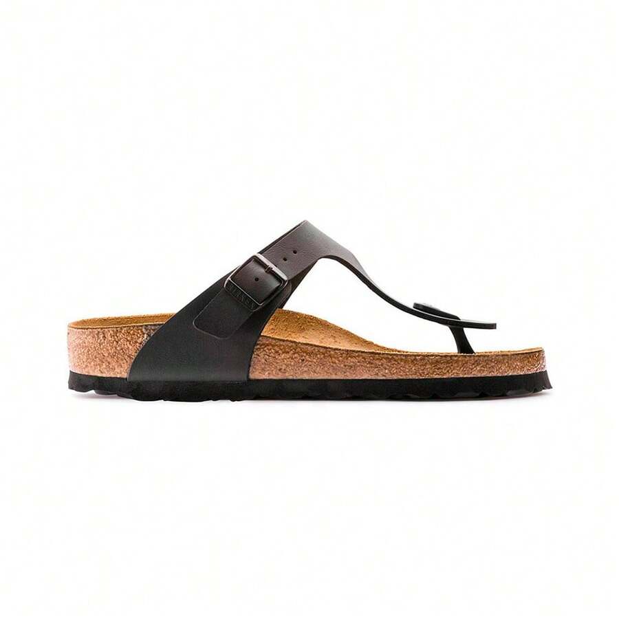 Birkenstock Gizeh Birko-Flor - Black - View 1