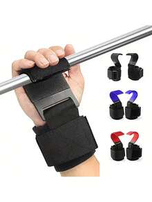 1 Pair Pull-Up Assist Hooks/Fitness Wrist Straps/Suspension Training Accessory, Prevent Slipping Hand Grip Trainer - Multicolor - View 3