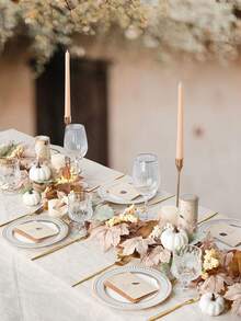 1pc Artificial Maples Leaf Pumpkin Garland Fall Decor Hanging Autumn Maple Vines Garland For Wedding Home Porch Mantle Fireplace Farmhouse Outdoor Indoor Decor For Thanksgiving Harvest Decor - Multicolor - View 3