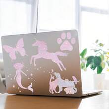 36 Sheets A4 Holographic Paper Sticker Transparent Waterproof Self Adhesive Film 11.X 8.3 Inches (Gem,, Colorful,) - 星星 - 查看 2