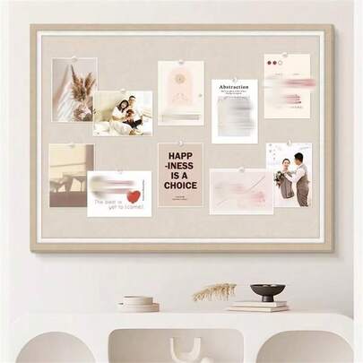 1 peça 40 cm x 60 cm quadro de mensagens de feltro com moldura dupla para decoração de parede