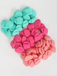 15/30/60pcs Mini Air Puff Sponges, Including Air Cushion Puffs, And Makeup Sponges, Suitable For Liquid Foundation, Powder, And Concealer. Cosmetic Sponge Set, Macaron-Color Scheme Cosmetic Puff, Foundation Make-Up Mixed Cosmetic Sponge - Nhiều màu - Xem 8