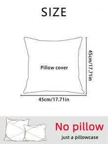 1pc Modern Minimalist Abstract Line Embroidery Throw Pillow Cover, Nordic Style Sofa Cushion Cover, Atmosphere Decor Pillow Sham, Suitable For Living Room, Bedroom Decor, Beige (Without Pillow Insert) - Beige - View 2