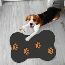 1 pezzo di tappetino per l alimentazione degli animali domestici, tappetino assorbente per cibo di cani e gatti, tappetino per animali domestici impermeabile e antifiocco, facile da pulire, adatto per distributori d'acqua per cani e gatti, accessori per animali domestici, tappetino per pasti adatto per animali domestici sporchi e disordinati.