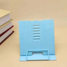 2023 Soporte de Lectura Ajustable y Portátil de Metal, Soporte para Documentos, Estante para Libros, Soporte para Tablet, Partituras y Recetas - Azul - Ver 14
